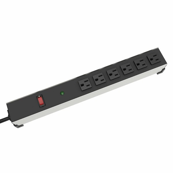 SURGE, 6 RA RECP, LED, 6 ft. CORD, Hammond, Mfr#: 1584H6A1SRA